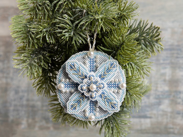 Панна IG-7299 Новогодняя игрушка "Голубой шар"