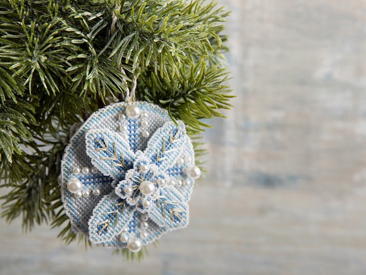 Панна IG-7299 Новогодняя игрушка "Голубой шар"