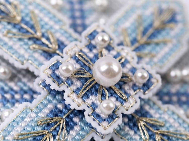 Панна IG-7299 Новогодняя игрушка "Голубой шар"