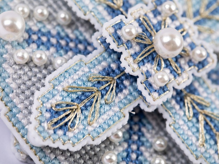 Панна IG-7299 Новогодняя игрушка "Голубой шар"