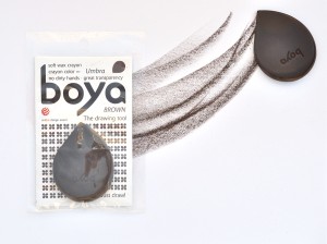 Boya d.o.o. 1 SET/UMBRA BROWN Пастель восковая для рисования, мелок