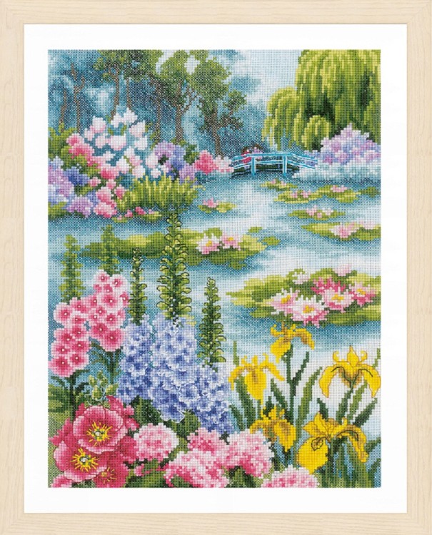 Набор для вышивания Lanarte PN-0200908 By the water lily pond (У пруда с водяными лилиями)