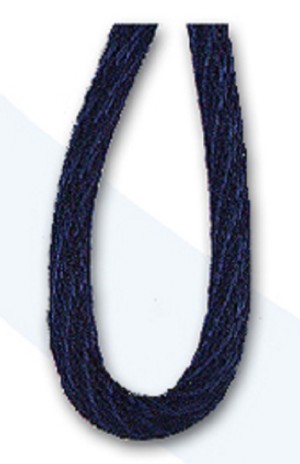 SAFISA P00462-2мм-15 Шнур атласный мини-рулон, 2 мм, цвет темно-синий