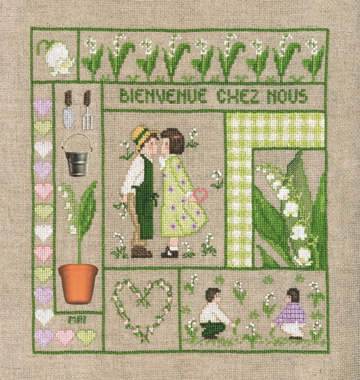 Набор для вышивания Le Bonheur des Dames 2654 Bienvenue Mai (Добро пожаловать. Май)