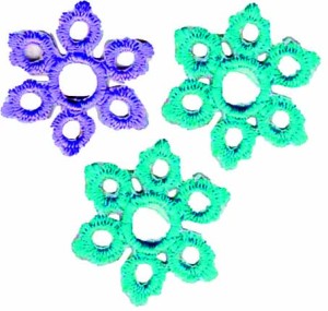 HKM 33232/SET Термоаппликации "Schneeflocke klein lila"