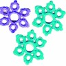 HKM 33232/SET Термоаппликации "Schneeflocke klein lila"