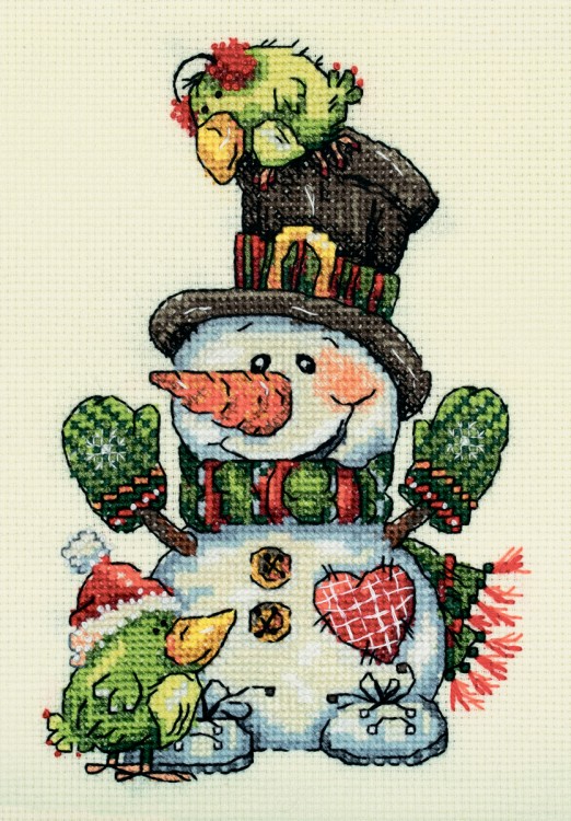 Набор для вышивания Кларт 8-520 Задорный снеговик