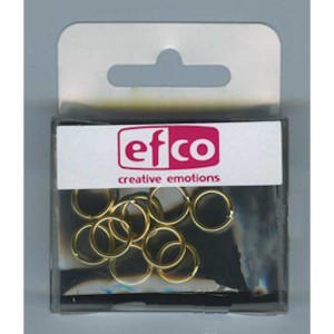 Efco 9747395 Кольца двухвитковые разъемные для украшений, диаметр 9 мм