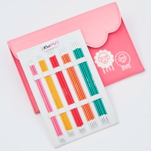 KnitPro 47421 Набор спиц чулочных "Starter Zing", 15 см
