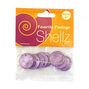 Blumenthal Lansing 1850 00037 Подвеска "Shellz" Purple Round River Shell Dangles