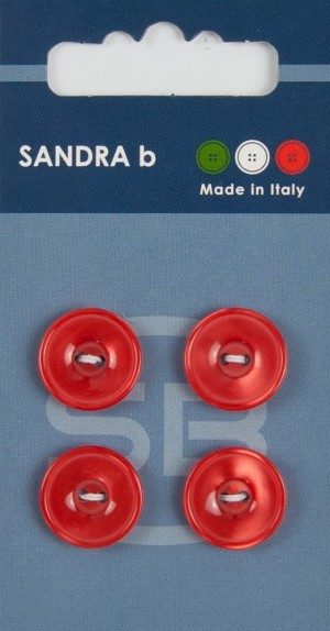 Sandra CARD049 Пуговицы, красный