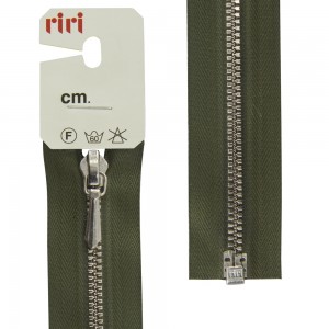 Riri 8351130/60/2827 Молния металлическая, разъемная, 3 мм, 60 см, хаки