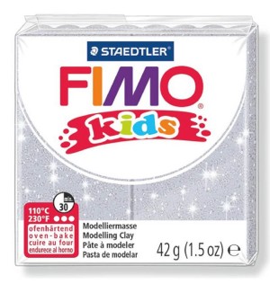 Fimo 8030-812 Полимерная глина для детей Kids серебряная