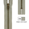 YKK 0643475/10.576 Молния металлическая, неразъемная, 4.5 мм, 10 см, светло-серый