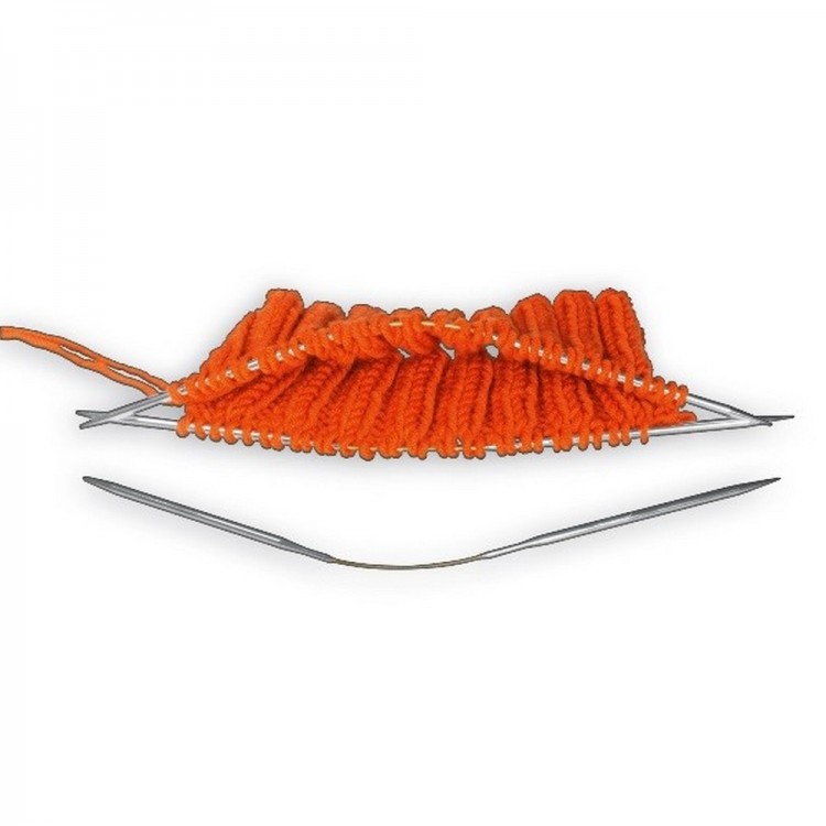 Addi 160-2 Спицы чулочные гибкие CraSyTrio, супергладкие 21см