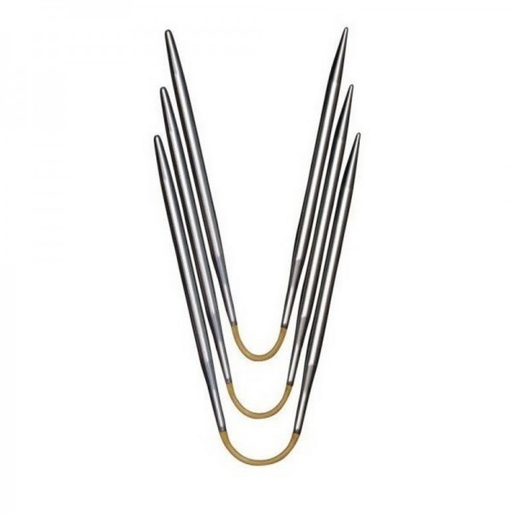 Addi 160-2 Спицы чулочные гибкие CraSyTrio, супергладкие 21см