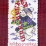 Набор для вышивания Mill Hill MH126306 Holiday Greetings Bunny (Праздничное поздравление Зайчик)