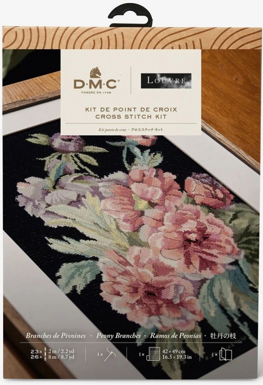 Набор для вышивания DMC BK1972 P.J. Redoute - Peony Branches (Пьер Жозеф Редут - Пионы)