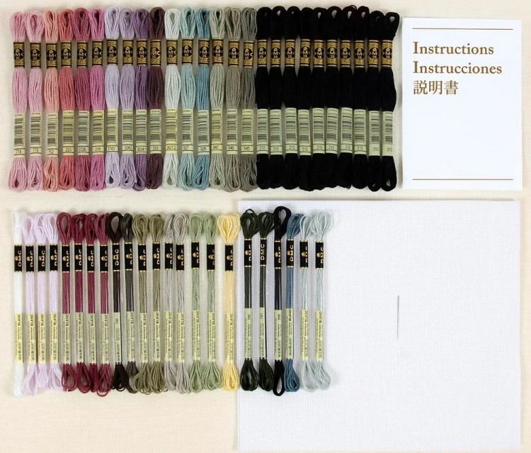 Набор для вышивания DMC BK1972 P.J. Redoute - Peony Branches (Пьер Жозеф Редут - Пионы)