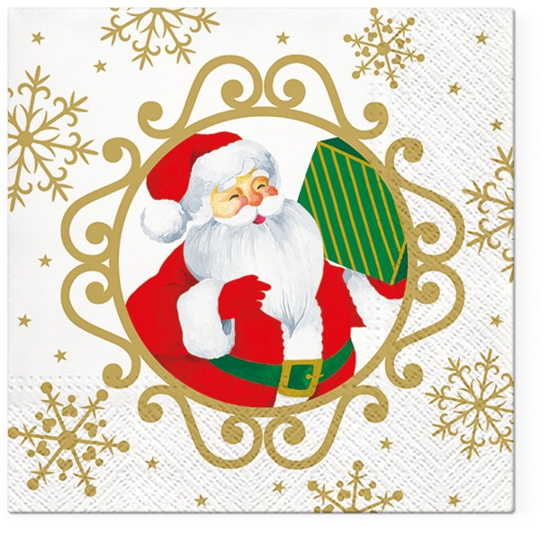 PAW Decor Collection TL813000 Салфетка трехслойная для декупажа "Привет Дед Мороз"