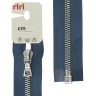 Riri 3551226/60/2131 Молния металлическая, разъемная, на атласной тесьме, 6 мм, 60 см, синий темный