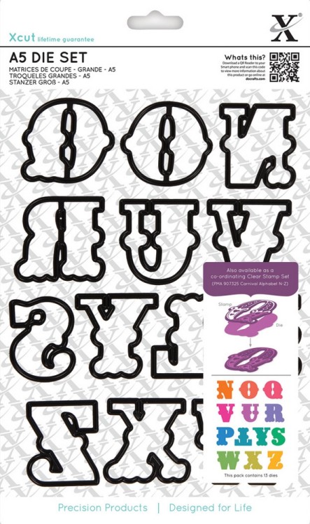 Docrafts XCU503191 Набор ножей для вырубки "Буквы N-Z"