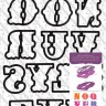 Docrafts XCU503191 Набор ножей для вырубки "Буквы N-Z"