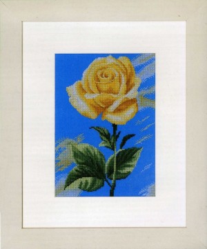 Lanarte PN-0008115 Yellow rose on blue