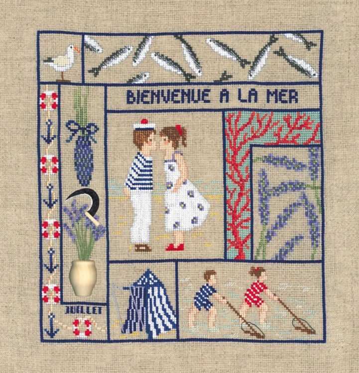 Набор для вышивания Le Bonheur des Dames 2656 Bienvenue Juillet (Добро пожаловать. Июль)