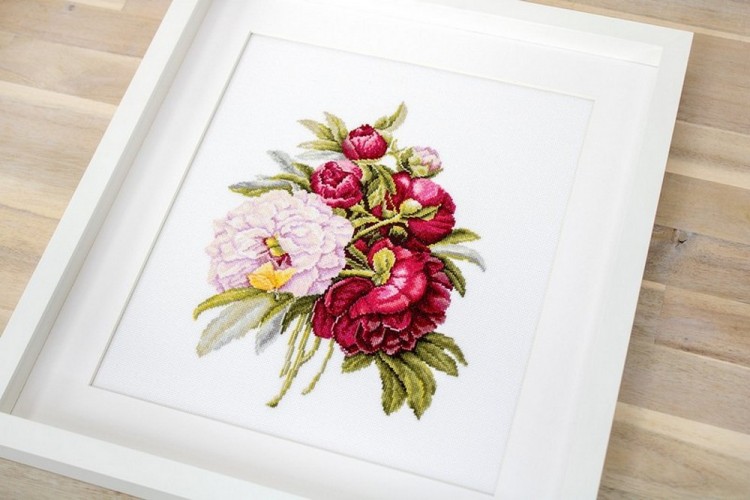 Набор для вышивания Luca-S B2354 Букет пионов