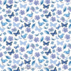 Acufactum 3523-756 Ткань "Синий цветок"