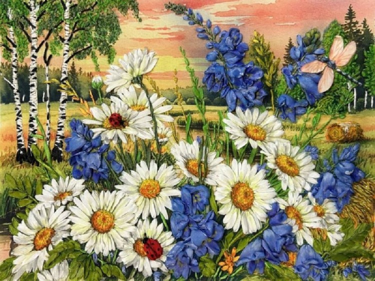 Каролинка КЛ(Н)-3058 Лето. Ромашки