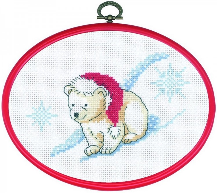 Набор для вышивания Permin 92-5644 Белый медведь