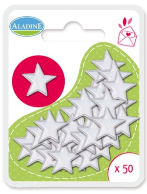 Aladine 41068 Брадсы для украшения и создания открыток "Звезды"