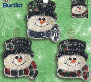 Bucilla 84443 Frosty Faces Mini Ornaments