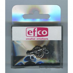 Efco 9747591 Замок-тоггл из 2-х элементов металлический, цвет старое серебро, диаметр 18 мм